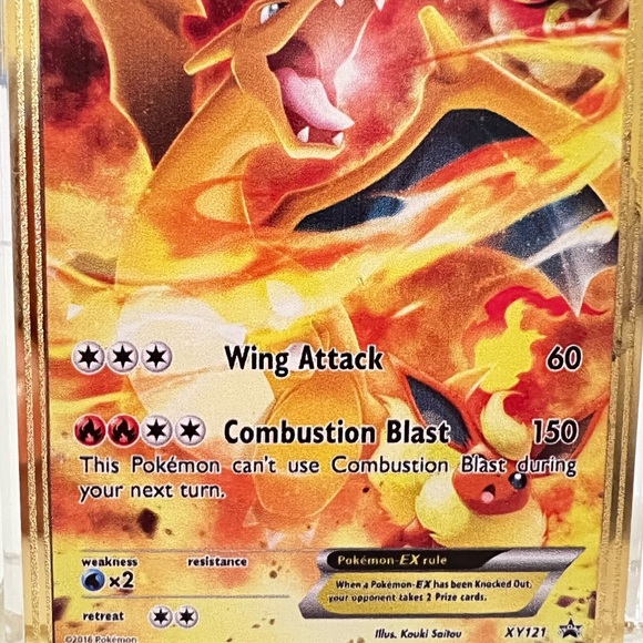 Pokemon Charizard EX Black Star Promo Holo Ultra Rare Full Art 2016 XY121 - Picture 3 of 4